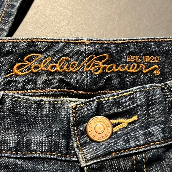 Eddie Bauer Classic Bootcut Jeans, size 4R, Dark Wash Denim - Picture 5 of 9